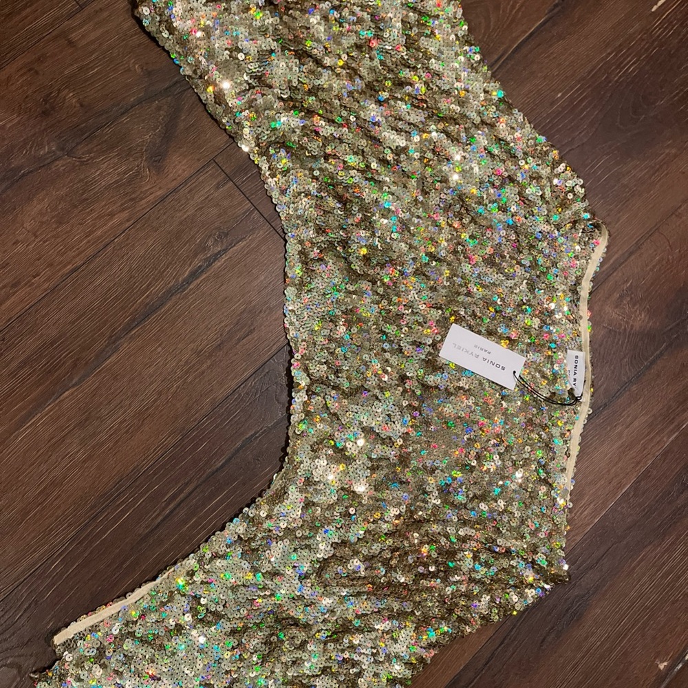 Sonia Rykiel Gold Sequin Top